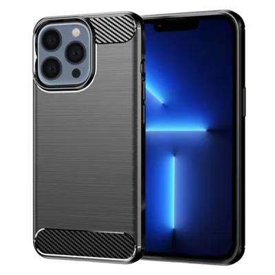 Husa pentru Apple iPhone 13 Pro Max, Techsuit, Carbon, Neagra