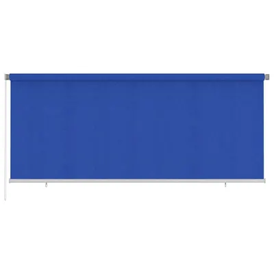 vidaXL Jaluzea rulantă de exterior 355 (l) x 140 (î) cm, albastru, HDPE