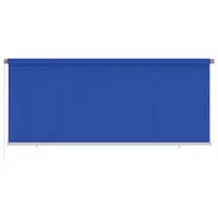 vidaXL Jaluzea rulantă de exterior 355 (l) x 140 (î) cm, albastru, HDPE