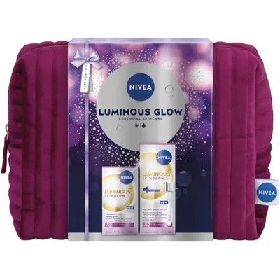 Set Cadou Luminous Skin Glow Ser 30 ml, Peeling Lichid 100 ml, Geanta
