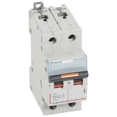 Disjunctor DX³-2P-230/400V~-2,5A-25kA-doar magnetic - 2M