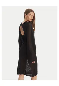 Rochie de plaja - bumbac - neagra