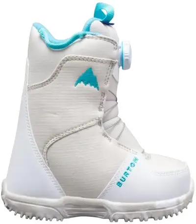 Burton Grom Boa Junior Boots Snowboard - White - 30.5