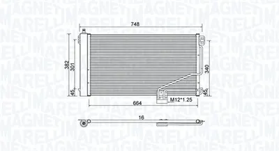 Radiator AC condensator cu uscator potrivit MERCEDES C (CL203), C T-MODEL (S203), C (W203), CLK (A209), CLK (C209), SLK (R171) 1.8-5.5 05.00-02.11