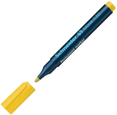 Marker permanent Schneider Maxx 130 - 3 mm, galben
