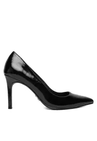 Pantofi dama - tocuri - piele naturala - negru -