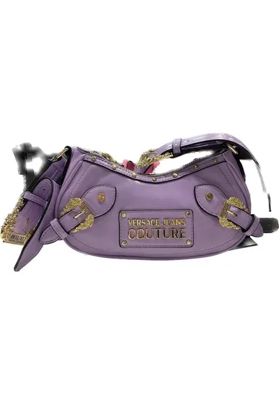 Geanta baguette din piele ecologica Biker Couture