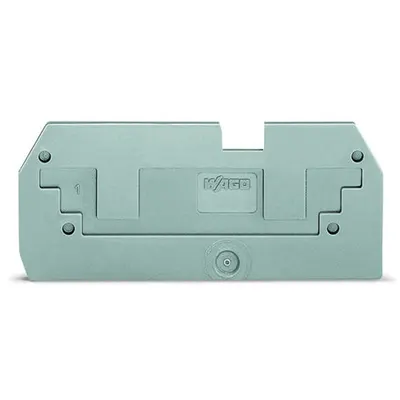 Step-down cover plate; 1 mm thick; only for 2-conductor 283-901 terminal block; orange