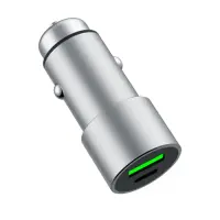 Incarcator auto Dviced DV250004, 48 W, 1 USB-A, 1 USB-C (Argintiu)