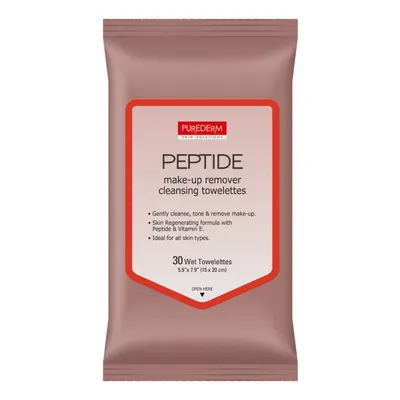 Servetele demachiante cu Peptide 30buc - Purederm