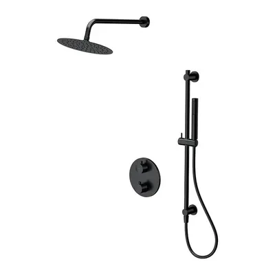 Set de dus incastrat Cersanit Zen, negru mat