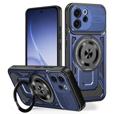 Husa pentru Oppo Reno15 FS / Reno15 F, Techsuit, RuggedCam, Albastra