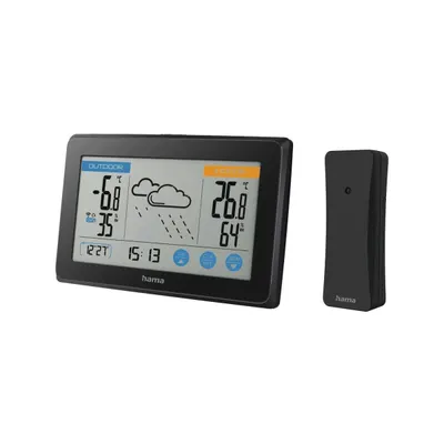 Stație Meteorologică Multifuncțională Hama TOUCH Negru