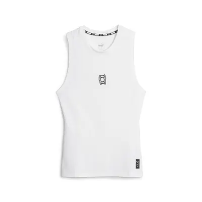 Tricou alergare bărbați Hoops PUMA White