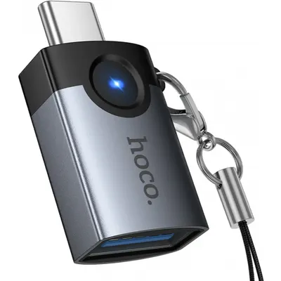 Adaptor Otg Usb-a - Usb-C Hoco Ua46c, Gri