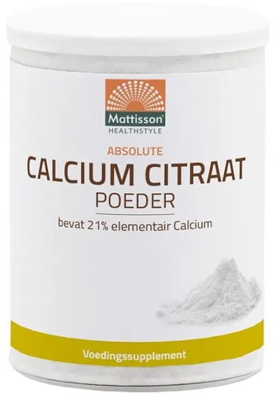 Calcium Citrate Powder, 125 g, Mattisson Healthstyle