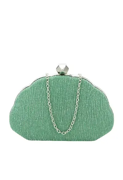 Geanta clutch verde cu sclipici BHY-5041 05 12941 - Verde