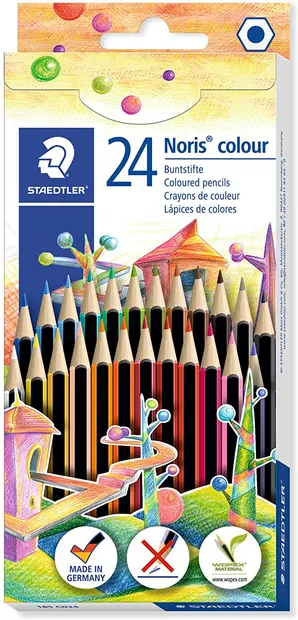 Creioane colorate Staedtler Noris Colour 185 - 24 de culori