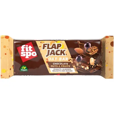 Baton Flapjack cu Aroma de Nuci si Ciocolata 90g