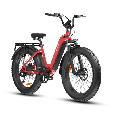 D9 bicicletă electrică pentru adulți, baterie 48V 15Ah și roți de 26x4.0”