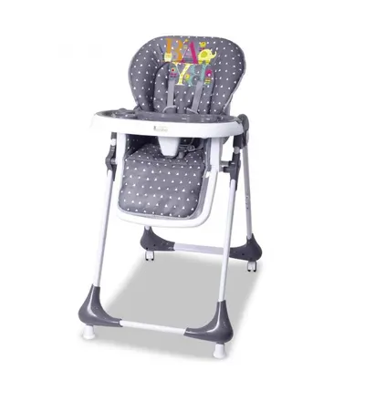 Scaun de masa Asalvo Chef, pliabil, compact, reglabil inaltime 6 pozitii, centura siguranta in 5 puncte, tavita reglabila si detasabila , 105 x 54 x 72