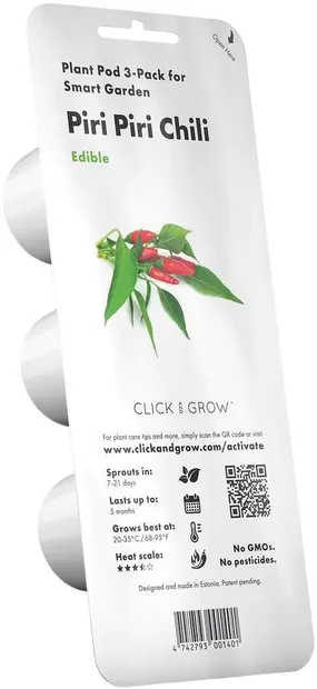 Semințe Click and Grow - Piri Piri ardei iute, 3 rezerve