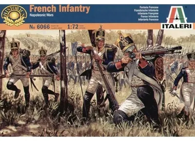 Figurine pentru hobby Italeri Militare: Soldați - Waterloo 200 Războaiele Napoleoniene: Infanterie Franceză, 48 de figurine