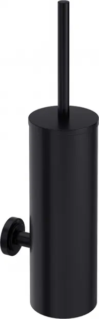 Perie wc montare pe perete, negru, Deante Temisto