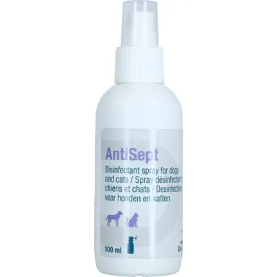 AntiSept spray antiseptic pentru câini și pisici: 0.05% clorhexidină, 100 ml