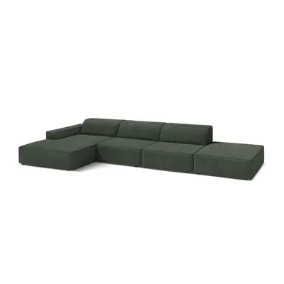 Colțar modular petrol (cu colț pe partea stângă/cu șezlong) Jodie – Micadoni