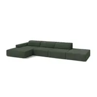 Colțar modular petrol (cu colț pe partea stângă/cu șezlong) Jodie – Micadoni