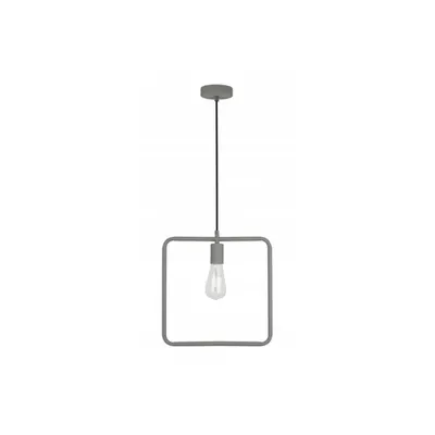 Lampa tavan - Ceiling fixture LIJA,2836,square, AC220-240V,50/60Hz,1*E27, max.40W, r.29cmx10cm, single, grey