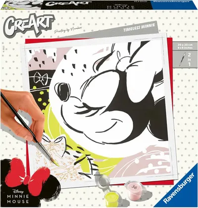 Set pictură după numere Ravensburger CreArt - Minnie Mouse (varianta 3)