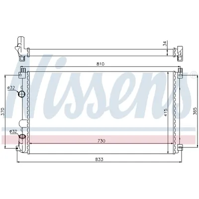 Radiator, racire motor NISSENS 63819