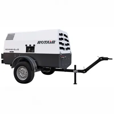 Motocompresor ROTAIR MDVN 46 ECO5 presiune 7 bar debit 4500 l/min Kohler 49cp, tractabil omologabil