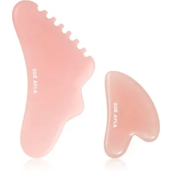 Zoë Ayla Face & Body Gua Sha Set accesoriu de masaj pentru fata si corp