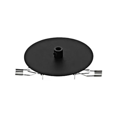 Canopy 1-fold, recessed mounted black