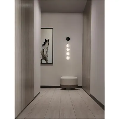 Plafoniera IFOS Nisipiu Negru & Crom Metal & Clear Acrylic LED 17 Wat 220-240 Volt 1343Lm 3000K IP20