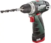 Șurubelniță fără fir Metabo - Powermaxx, big case, 10.8V, 2x2Ah, 34 Nm