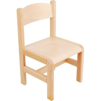 Scaun natur din lemn PF masura 2 pentru gradinita