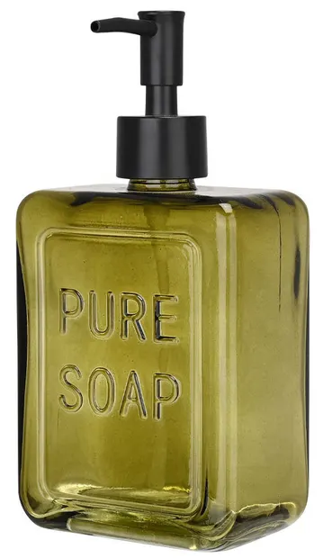 Dozator de săpun lichid Estia - Pure Soap, 520 ml, verde