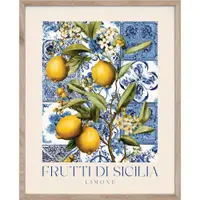 Tablou cu ramă imprimat 40x50 cm Sicilia – Styler