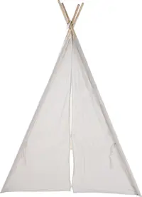 Cort teepee alb, pentru copii, 160 x 103 cm