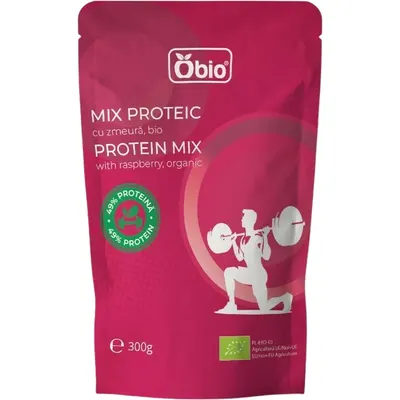 Mix Proteic cu Zmeura Ecologic/Bio 300g