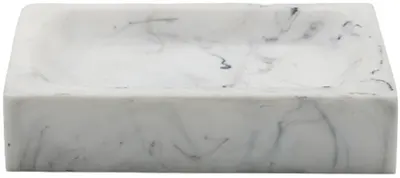 Suport pentru săpun Inter Ceramic - Lane, 11.2 x 7.5 x 2.5 cm,marmură albă