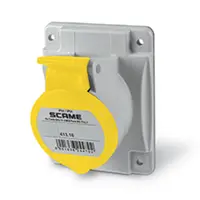 Priza incastratan16A 2P+E 4h 100-130V 50Hz 60Hz 70X87MM terminal cu surub With SAFE-IN device