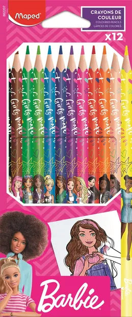 Creioane colorate Maped Barbie - 12 culori