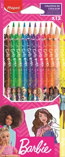 Creioane colorate Maped Barbie - 12 culori