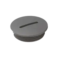 Dop cu filet, M12, PA6, light grey RAL7035, IP54