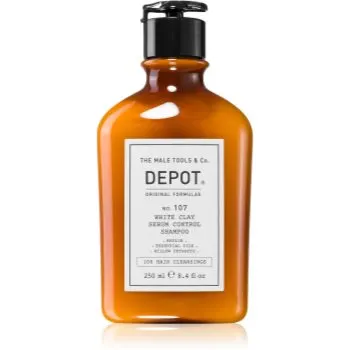 DEPOT 100 HAIR CLEANSING NO. 107 WHITE CLAY SEBUM SHAMPOO sampon pentru curatare pentru par si scalp gras